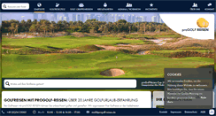 Desktop Screenshot of progolf-reisen.de