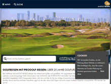 Tablet Screenshot of progolf-reisen.de